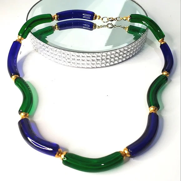 Vintage 1960's ARCHIMEDE SEGUSO for CHANEL Murano Glass Necklace - Picture 2 of 6